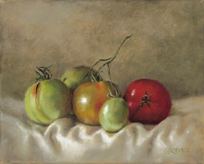 Cindy Revell, Ripening Tomatoes III, 3/200