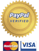 PayPal and Credit Card Verified logos