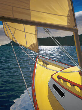 Graham Herbert Smooth Sailing, Open Edition, Rag Paper, Float Mounted