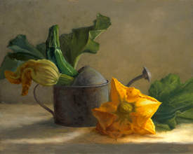 Cindy Revell, Squash Blossom Journey, Open Edition, Rag Paper, Float Mounted